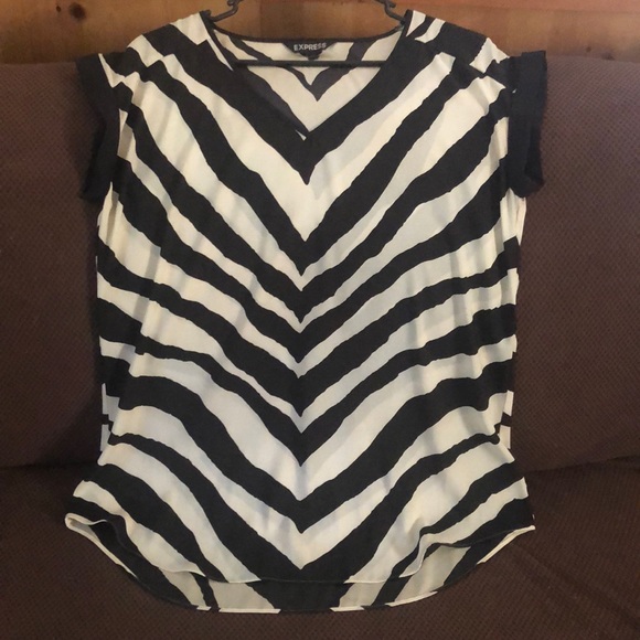 Express zebra print dress top - Picture 3 of 4